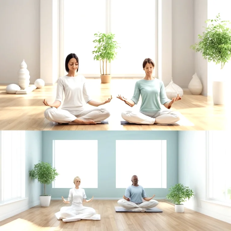 Person practicing mindfulness meditation in serene Swiss setting