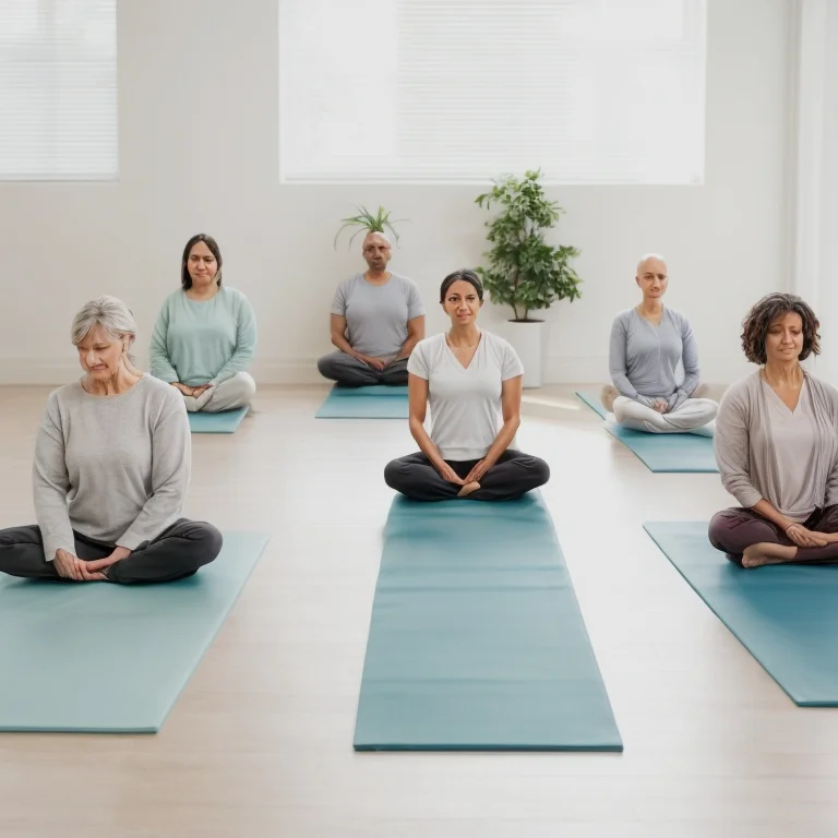 Group mindfulness exercise at CalmLabPath